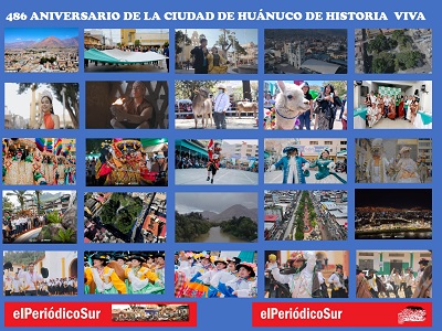 Huánuco celebra su 486° Aniversario con orgullo y compromiso con el desarrollo.